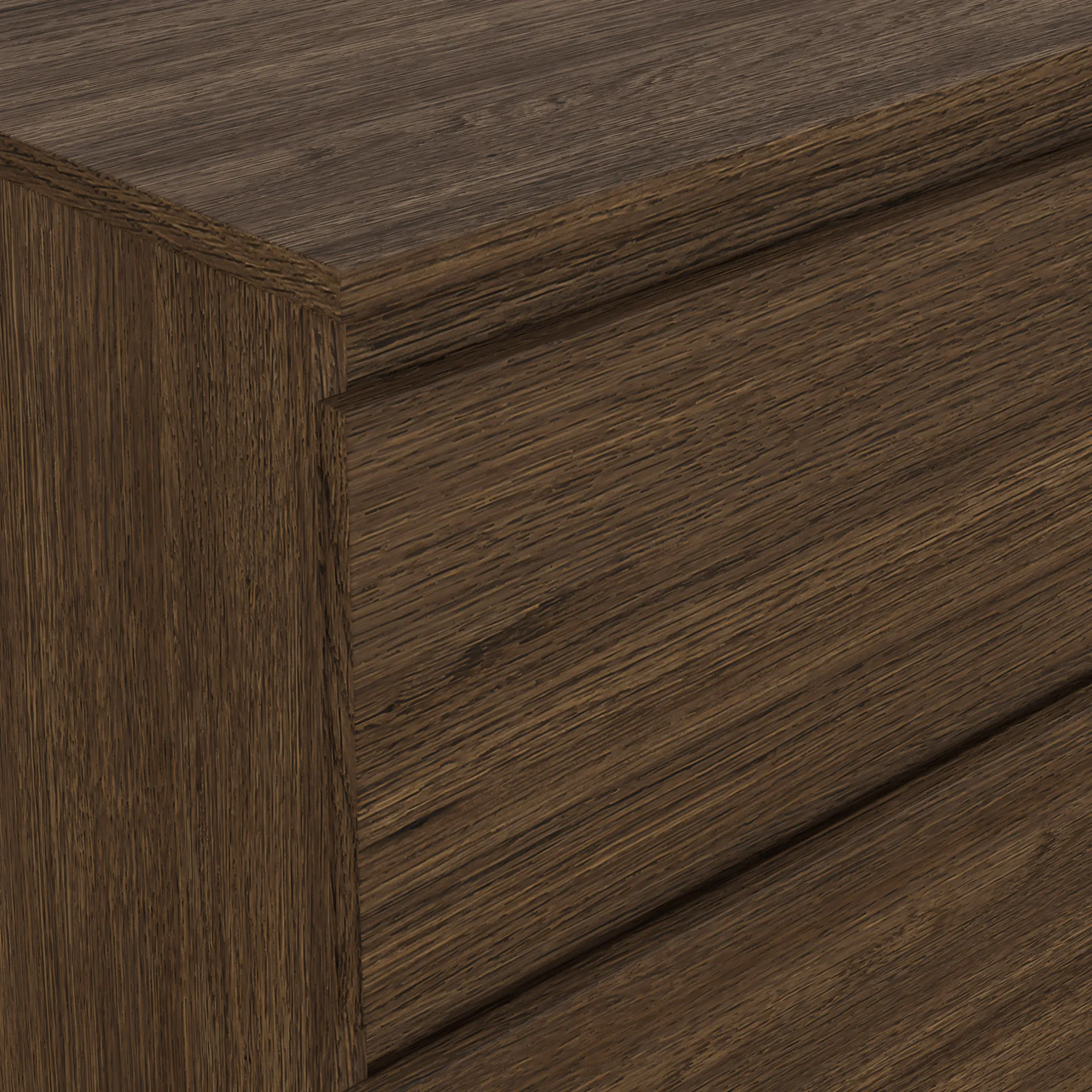 Best Nimara Maise kommode H:70 x B:138 x B:41 cm med 6 skuffer i røget egelook