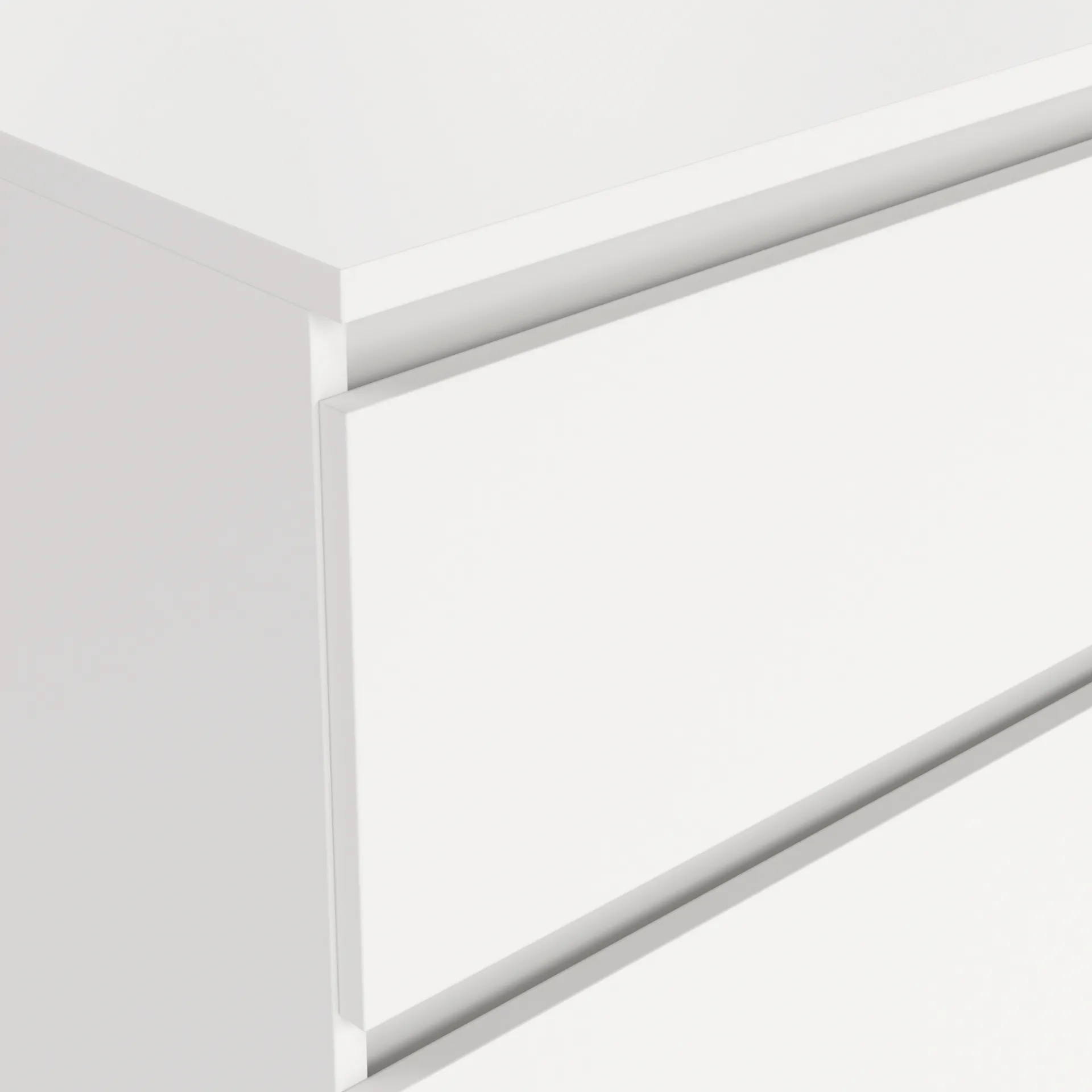 Best Nimara Maise kommode H:70 x B:138 x B:41 cm med 6 skuffer i hvid