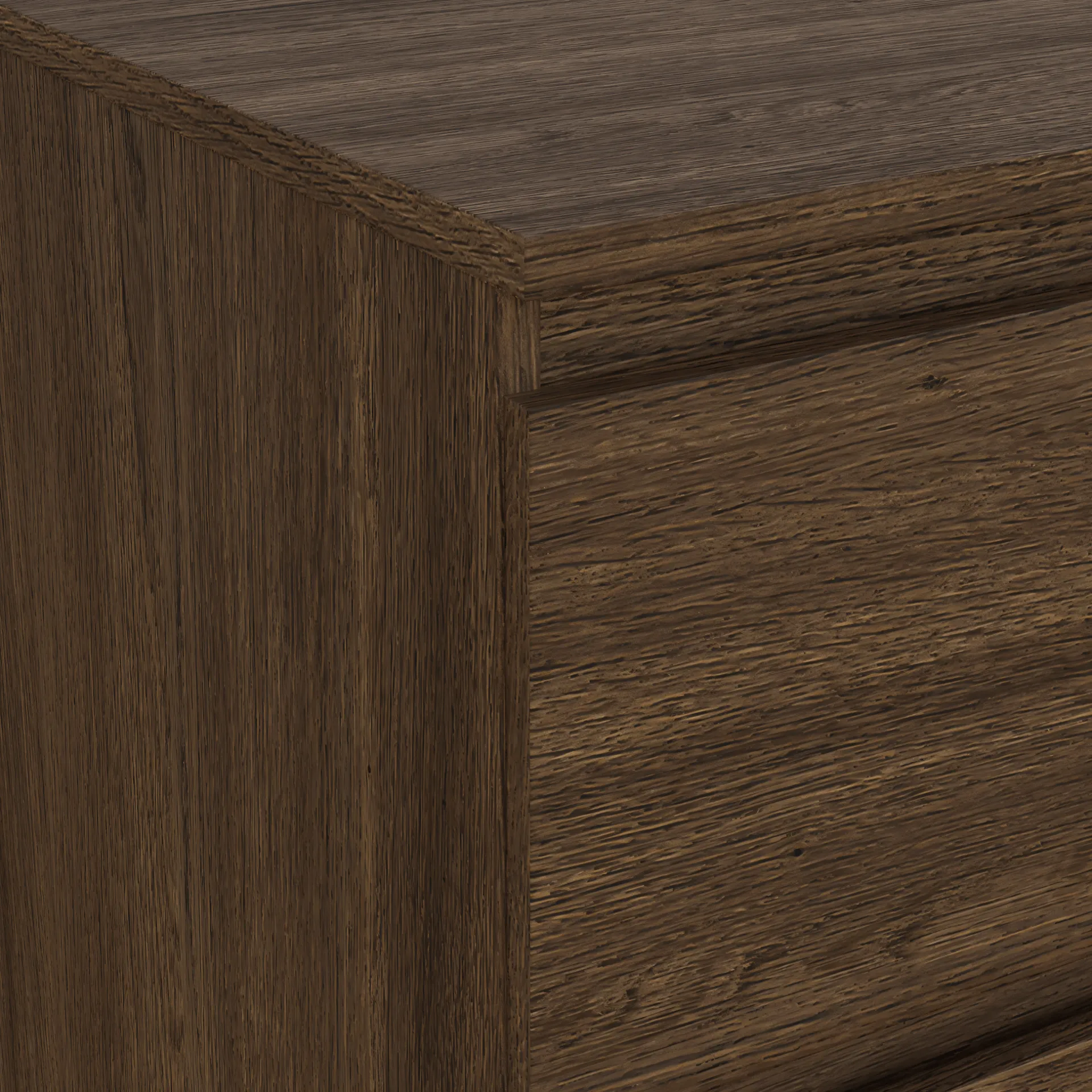 Hot Nimara Maise kommode H:114 x B:65 x D:41 cm med 5 skuffer i røget egelook