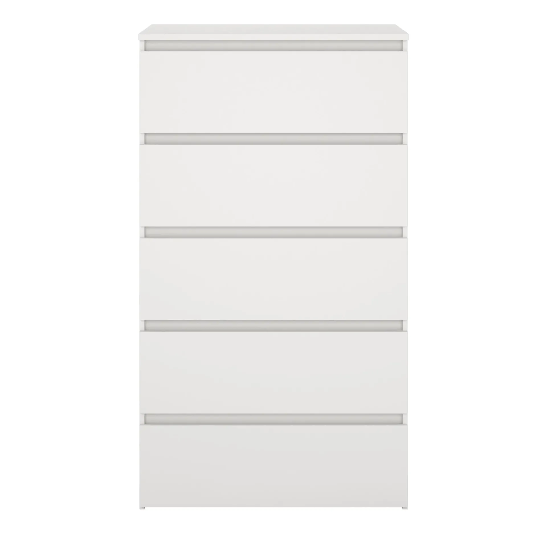 Hot Nimara Maise kommode H:114 x B:65 x D:41 cm med 5 skuffer i hvid