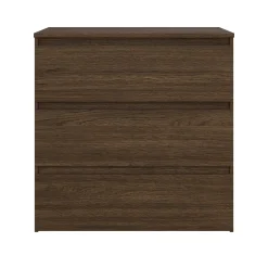 Clearance Nimara Maise kommode  H:70 x B:70 x D:41 cm med 3 skuffer i røget egelook