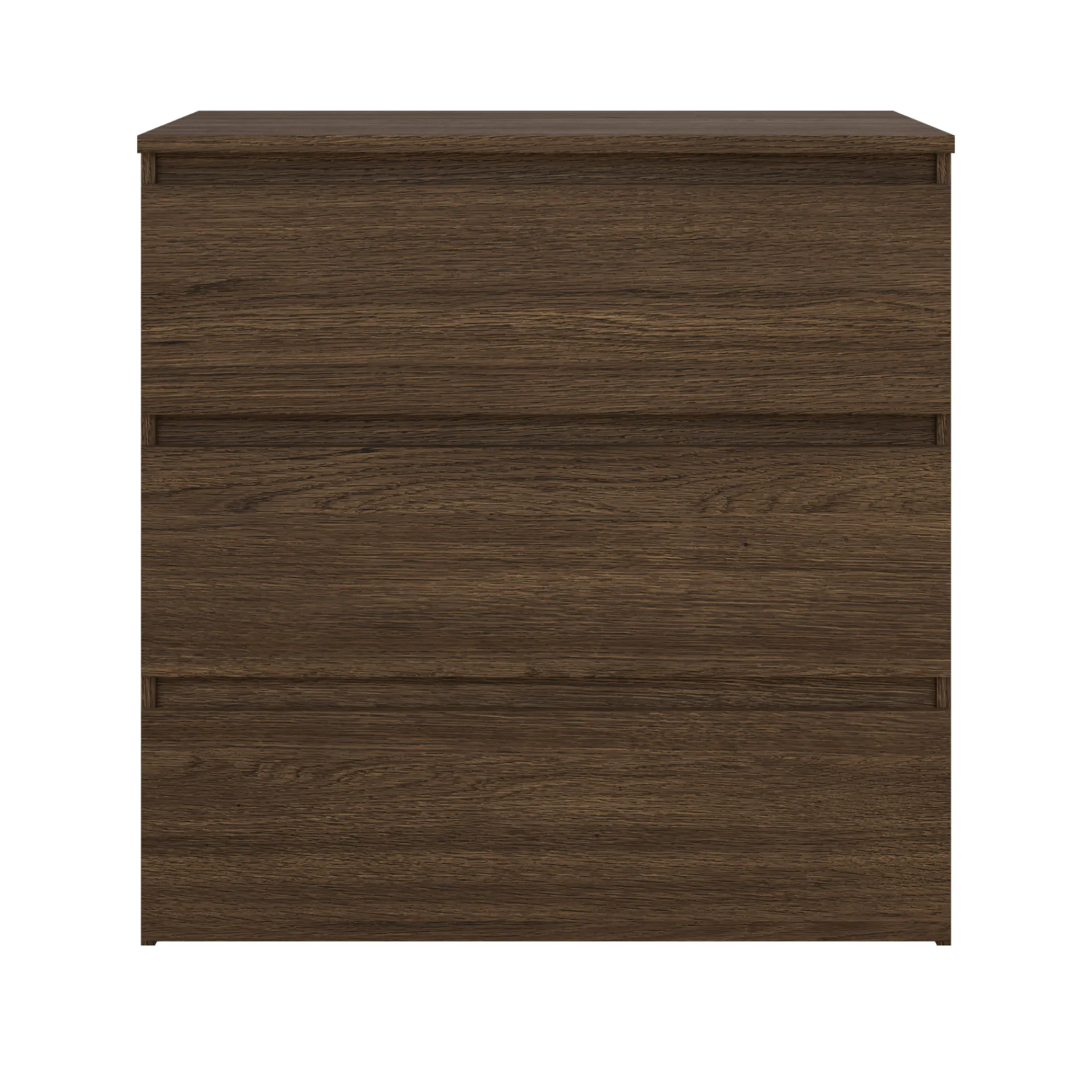 Clearance Nimara Maise kommode  H:70 x B:70 x D:41 cm med 3 skuffer i røget egelook