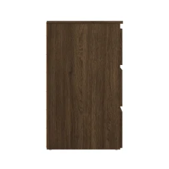 Clearance Nimara Maise kommode  H:70 x B:70 x D:41 cm med 3 skuffer i røget egelook