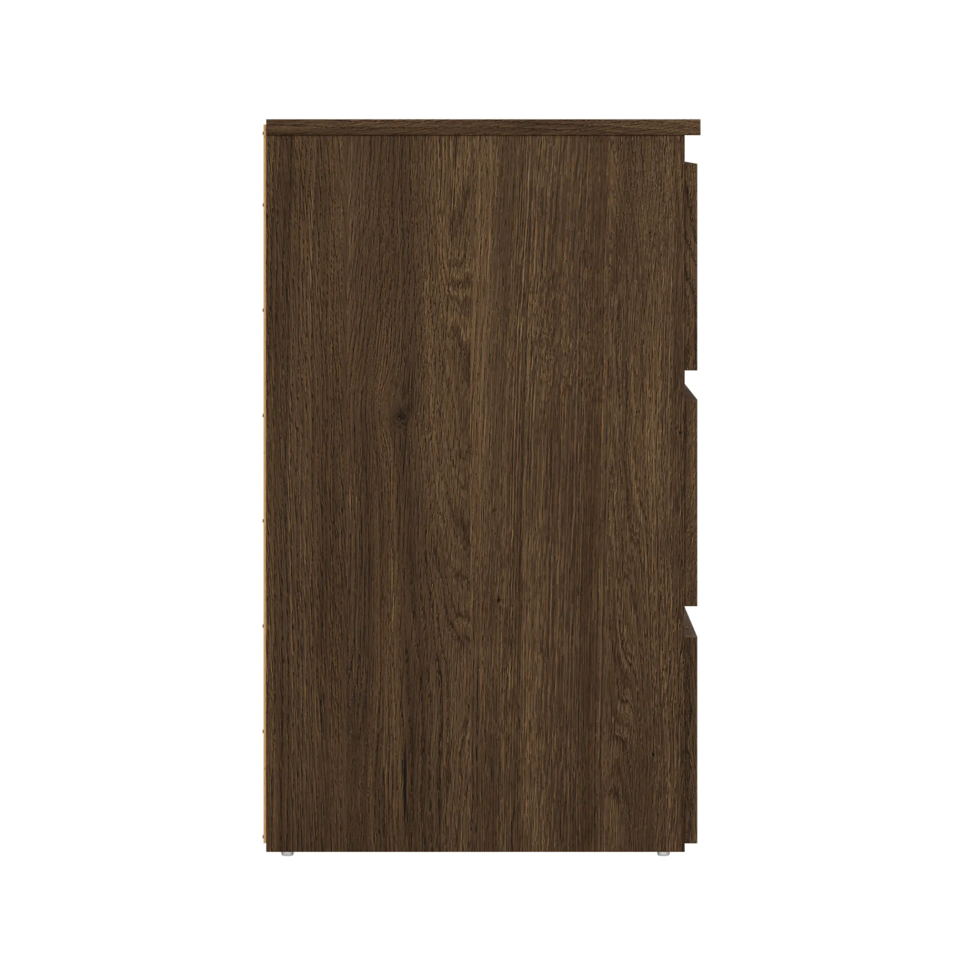 Clearance Nimara Maise kommode  H:70 x B:70 x D:41 cm med 3 skuffer i røget egelook