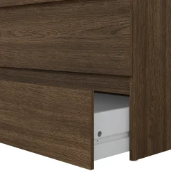 Clearance Nimara Maise kommode  H:70 x B:70 x D:41 cm med 3 skuffer i røget egelook