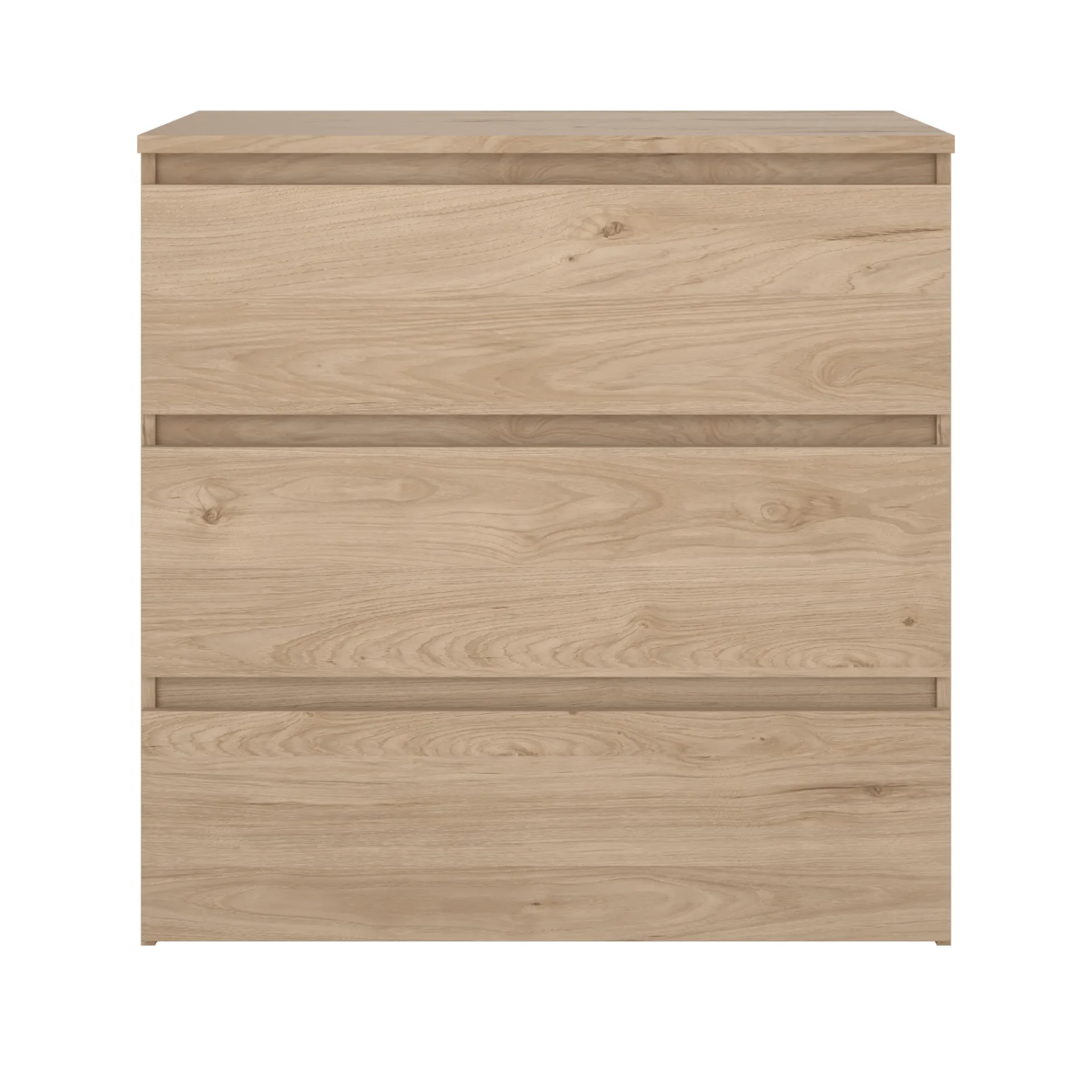 Clearance Nimara Maise kommode  H:70 x B:70 x D:41 cm med 3 skuffer i egelook