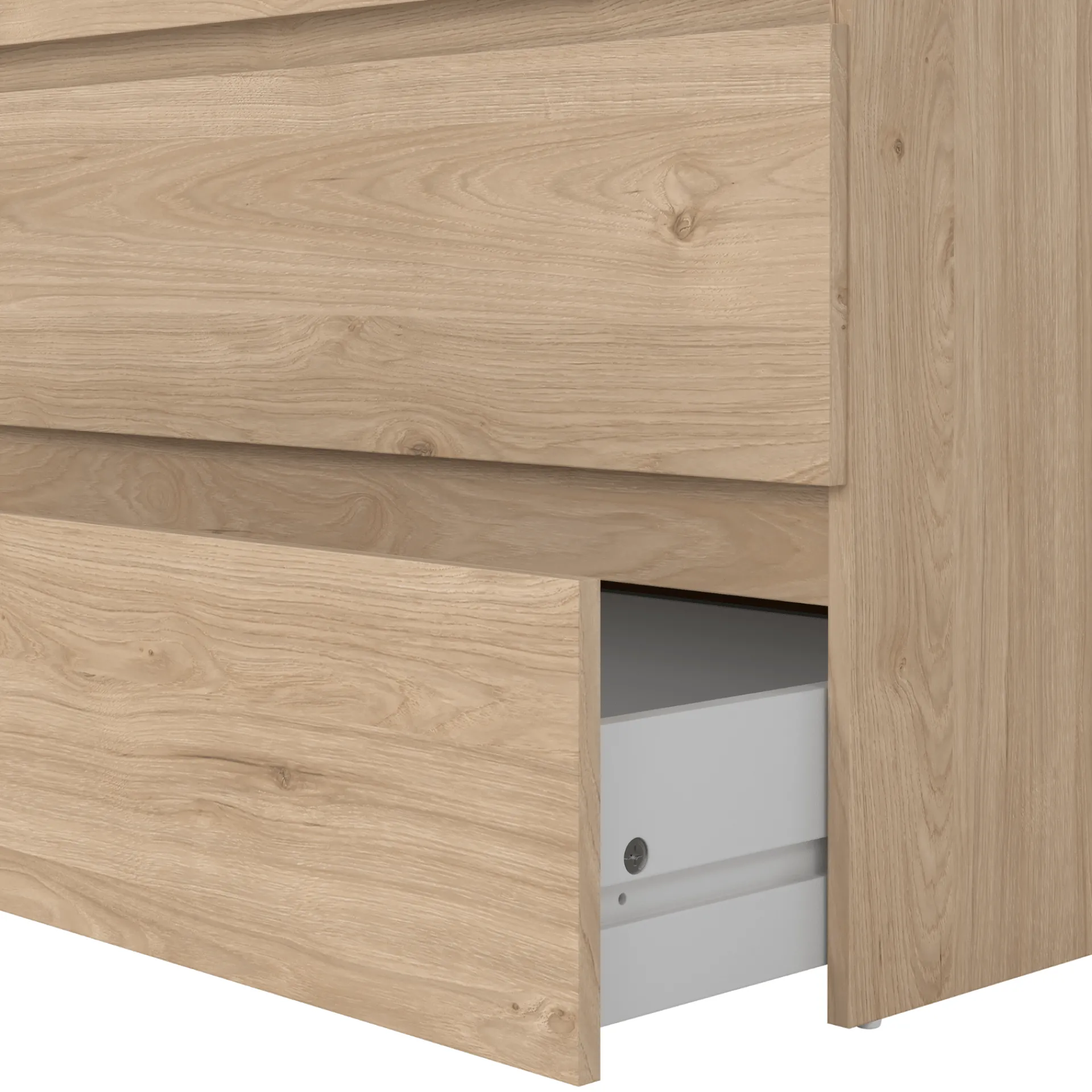 Clearance Nimara Maise kommode  H:70 x B:70 x D:41 cm med 3 skuffer i egelook