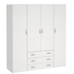 New Nimara Malia garderobeskab hvid 4 låger 3 skuffer