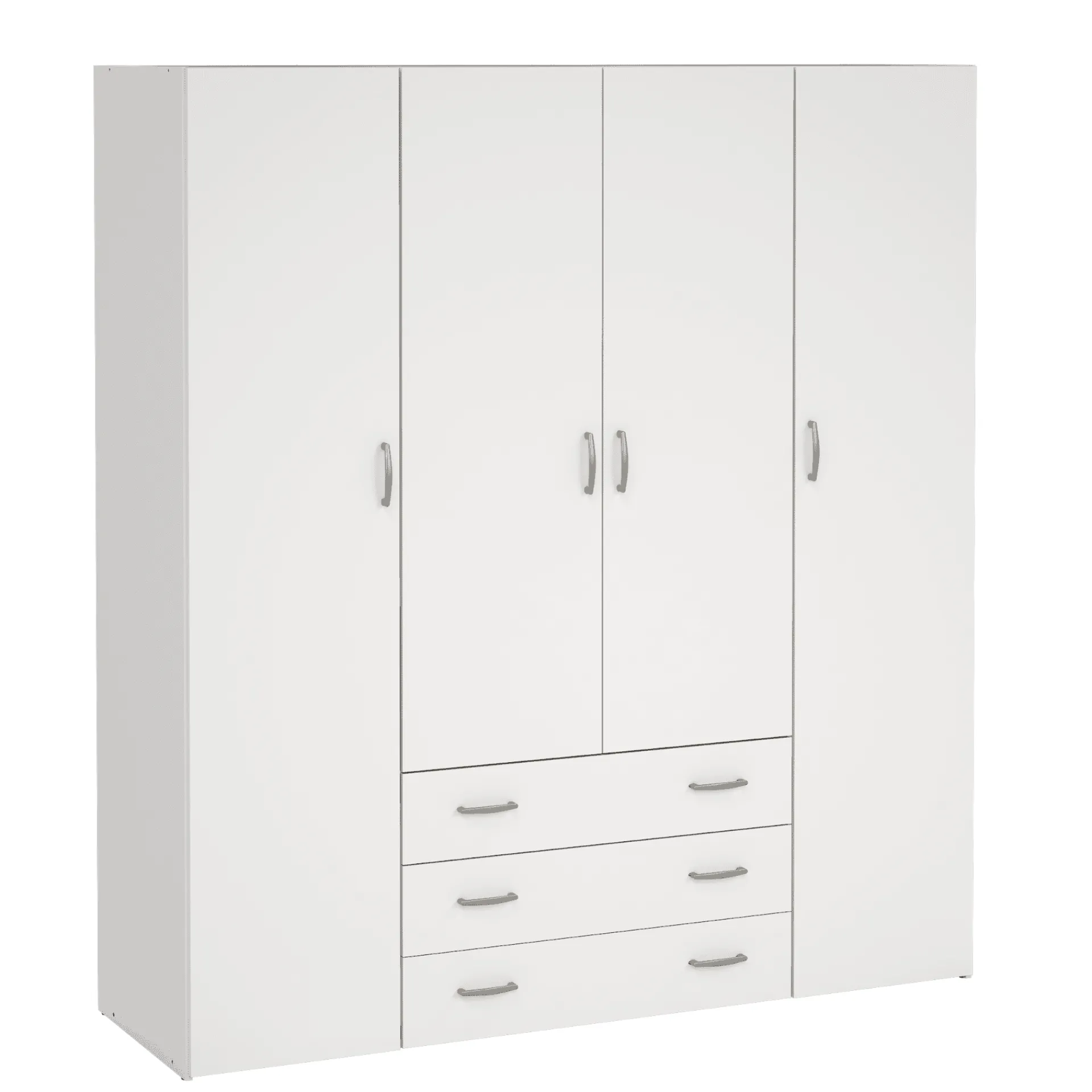 New Nimara Malia garderobeskab hvid 4 låger 3 skuffer