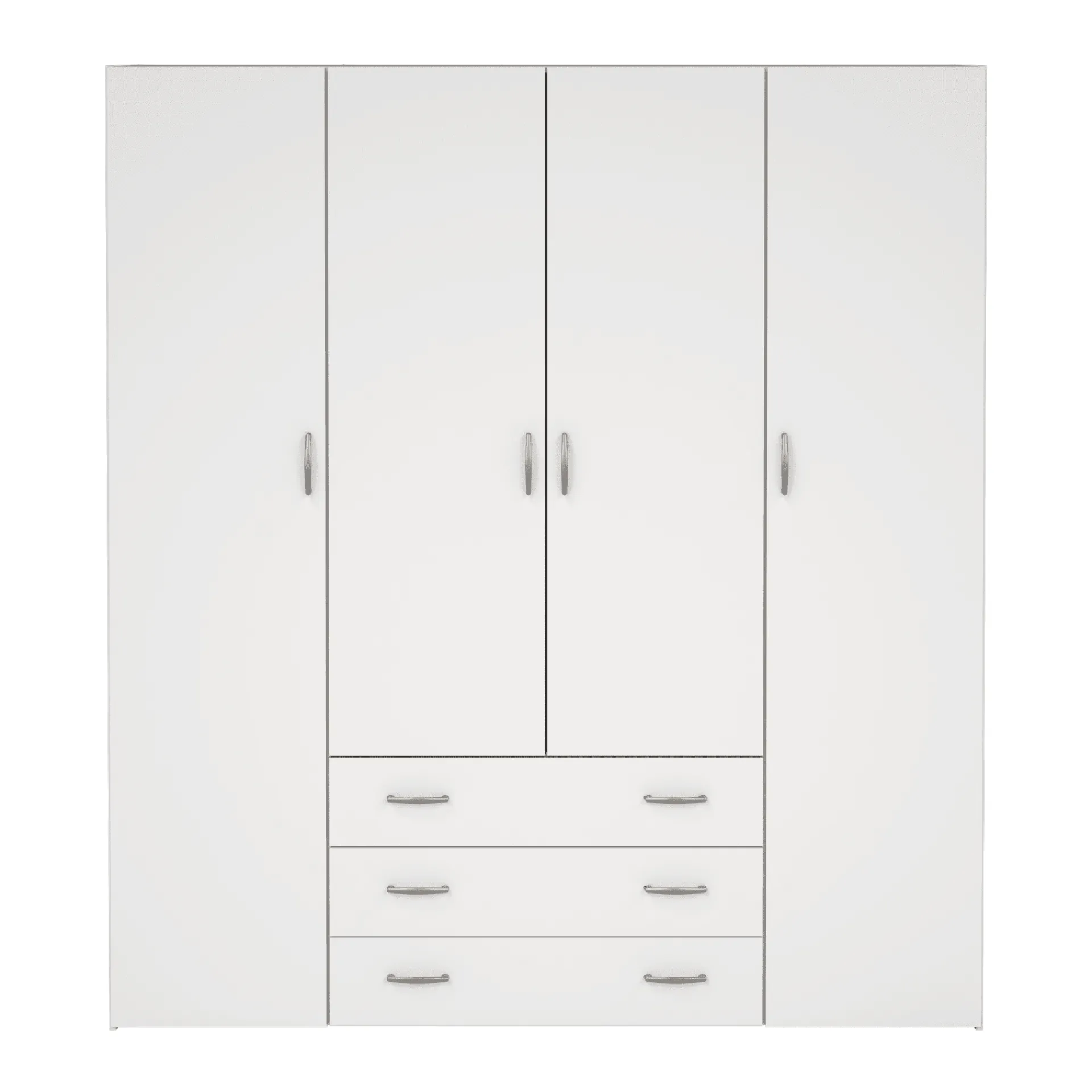 New Nimara Malia garderobeskab hvid 4 låger 3 skuffer