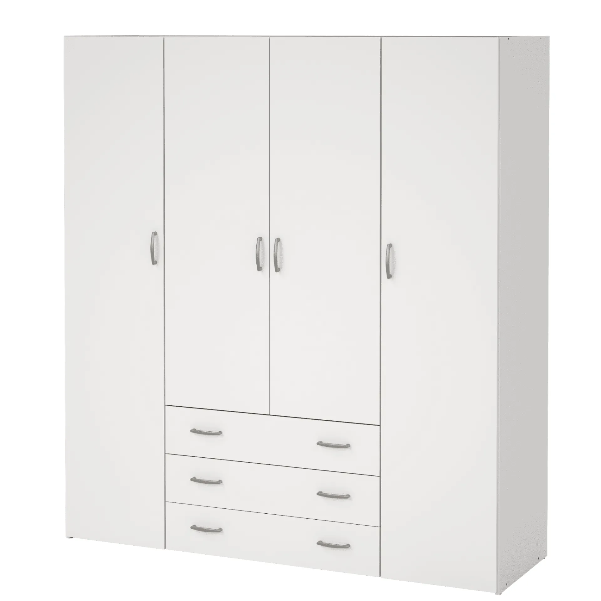 New Nimara Malia garderobeskab hvid 4 låger 3 skuffer