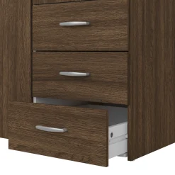 Best Nimara Malia garderobeskab røget egefarve 2 låger 3 skuffer