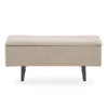 Sale Nimara Malika bænk med opbevaring i beige boucle 95x35x42 cm