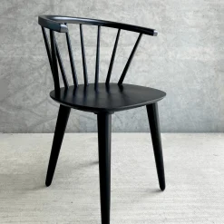 New Nimara Martha spisebordsstol i sort