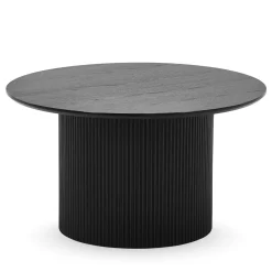 Nimara Martina sofabord i sort melamin Ø80 cm