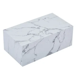 Clearance Nimara Maxine sofabord hvid marmor look 90x50 cm