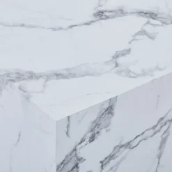 Clearance Nimara Maxine sofabord hvid marmor look 90x50 cm