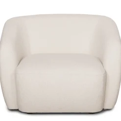 Clearance Nimara Melisa - lænestol i hvid boucle B: 92 D: 84 H: 66 cm