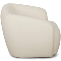 Clearance Nimara Melisa - lænestol i hvid boucle B: 92 D: 84 H: 66 cm