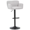 Outlet Nimara Melody Barstol - beige tekstil med justerbar højde og drejefunktion