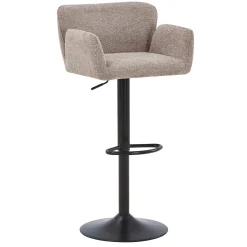 New Nimara Melody Barstol - sand tekstil med justerbar højde og drejefunktion