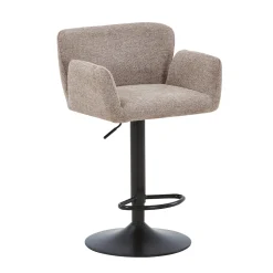 New Nimara Melody Barstol - sand tekstil med justerbar højde og drejefunktion