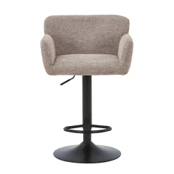 New Nimara Melody Barstol - sand tekstil med justerbar højde og drejefunktion