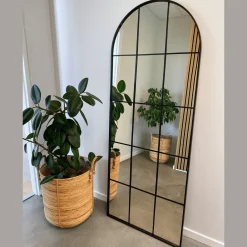 New Nimara Mia - New yorker spejl med buning i sort  70 x 180 cm