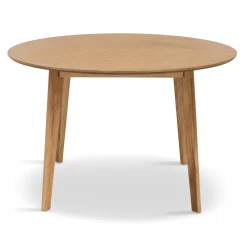 Discount Nimara Miles - Rundt spisebord Ø120 cm i olieret egefiner med sildebensmønster