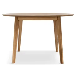 Discount Nimara Miles - Rundt spisebord Ø120 cm i olieret egefiner med sildebensmønster