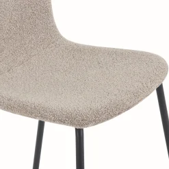 Clearance Nimara Miley spisebordsstol i beige boucle