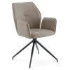 Sale Nimara Minna Spisebordsstol - sand tekstil med drejefunktion 360 grader
