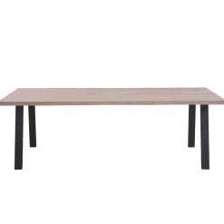 New Nimara Molly plankebord - 200x95 cm - i hvidolieret eg med A-ben - (Forberedt til tillægsplader)