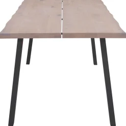 New Nimara Molly plankebord - 200x95 cm - i hvidolieret eg med A-ben - (Forberedt til tillægsplader)