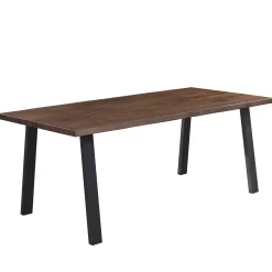 Outlet Nimara Molly plankebord - 300x95 cm - i smoked eg med A-ben - (Forberedt til tillægsplader)