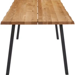 Sale Nimara Molly plankebord - 200x95 cm - naturligt olieret eg med A-ben (Forberedt til tillægsplader)