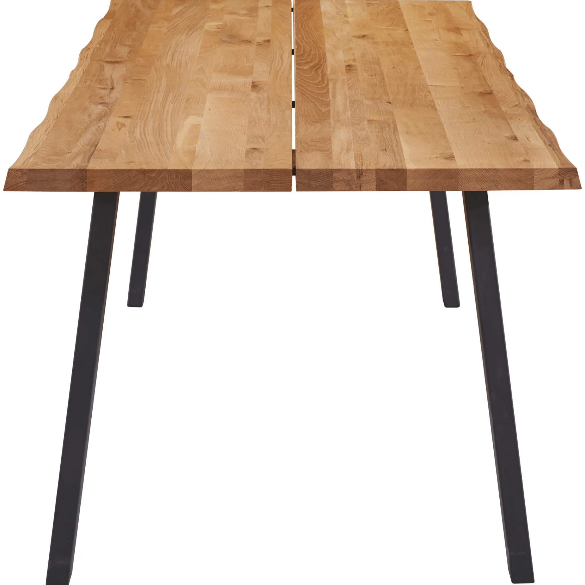 Online Nimara Molly plankebord - 240x95 cm - naturligt olieret eg med A-ben (Forberedt til tillægsplader)