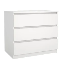 Sale Nimara Naia kommode 3 skuffer hvid H: 70 x B: 77 x D: 50 cm