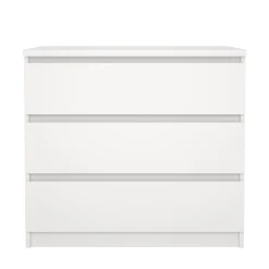 Sale Nimara Naia kommode 3 skuffer hvid H: 70 x B: 77 x D: 50 cm