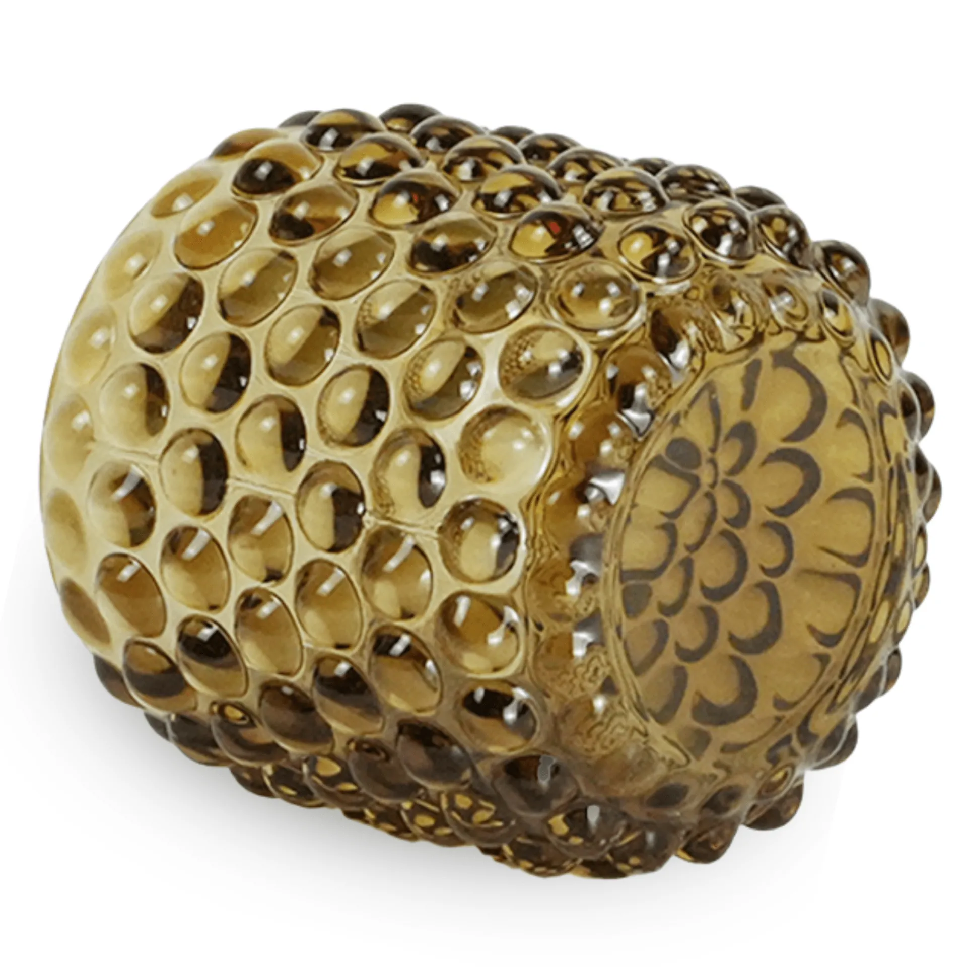 Discount Nimara Nelly glas fyrfadsstage amber 8,5 cm