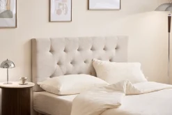 Discount Nimara Nia sengegavl 180x63 cm i beige tekstil