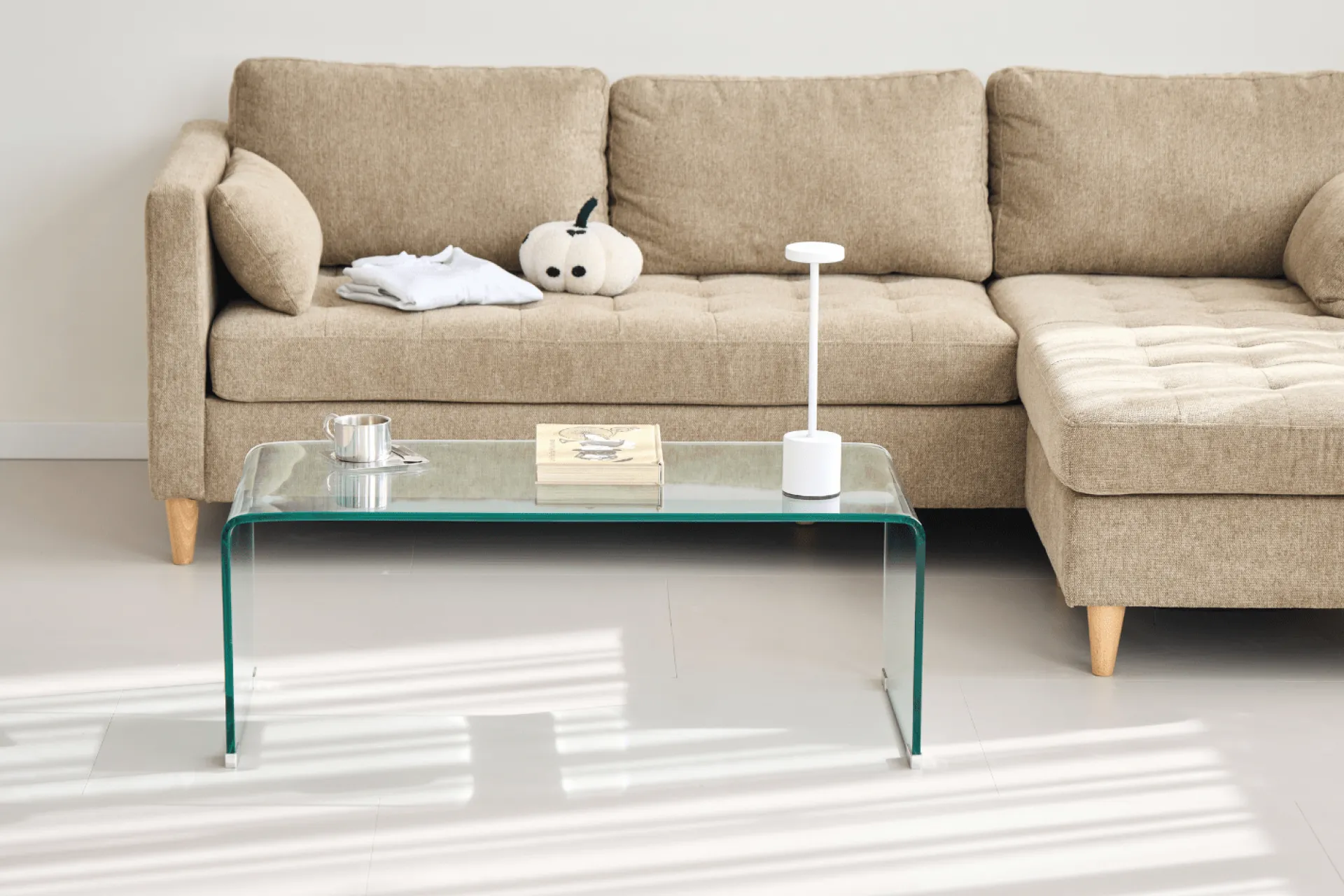 Sale Nimara Nicole glas sofabord 95x45x35 cm