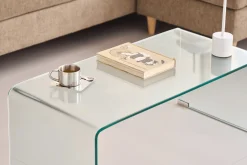 Sale Nimara Nicole glas sofabord 95x45x35 cm
