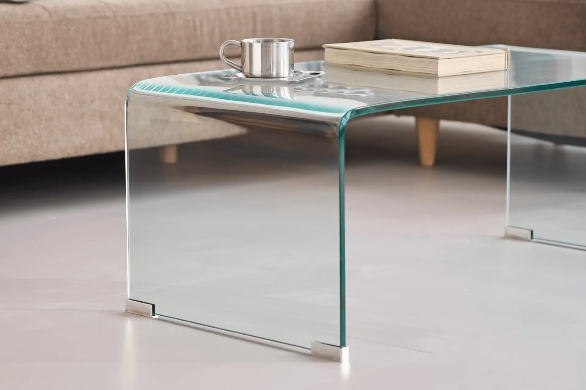 Sale Nimara Nicole glas sofabord 95x45x35 cm