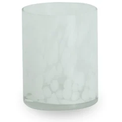 Sale Nimara Nina glas fyrfadsstage hvid 10 cm