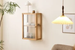 Best Nimara Piper væghængt vitrineskab 60x40x20 cm eg