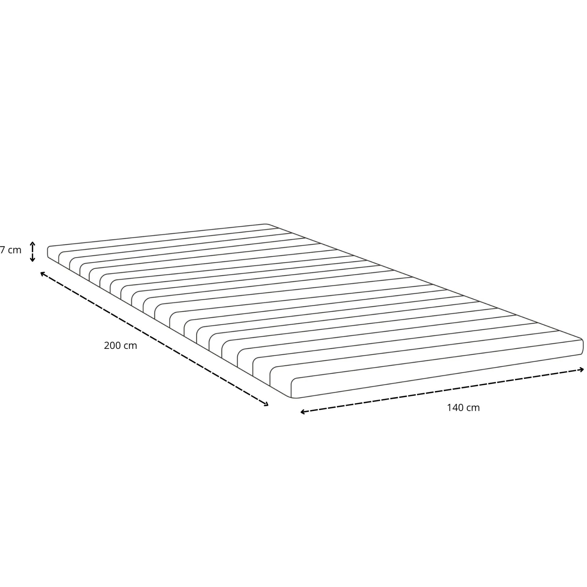 Hot Nimara Premium boxmadras seng i beige 140x200 cm med 7 cm topmadras i memoryskum ekskl. ben