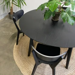 Best Nimara Rickie spisebord i sort Ø140 cm