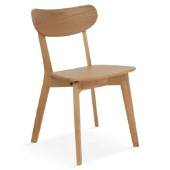 Clearance Nimara Rory spisebordsstol - Træstol i egetræsfiner