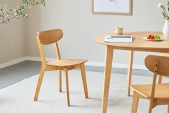 Clearance Nimara Rory spisebordsstol - Træstol i egetræsfiner
